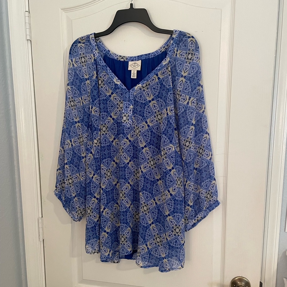 St. John’s Bay Print Blouse 3x